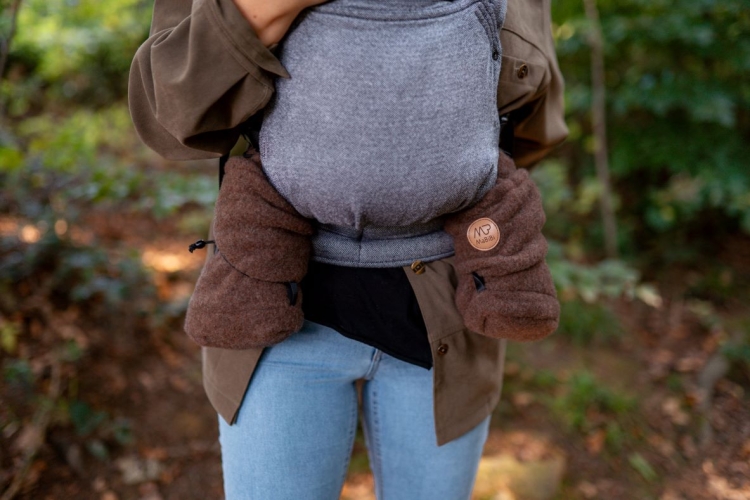Mabibi buciki niechodki 100% merino - szare
