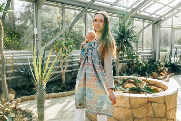 LennyLamb zaplątani plait - chusta kółkowa