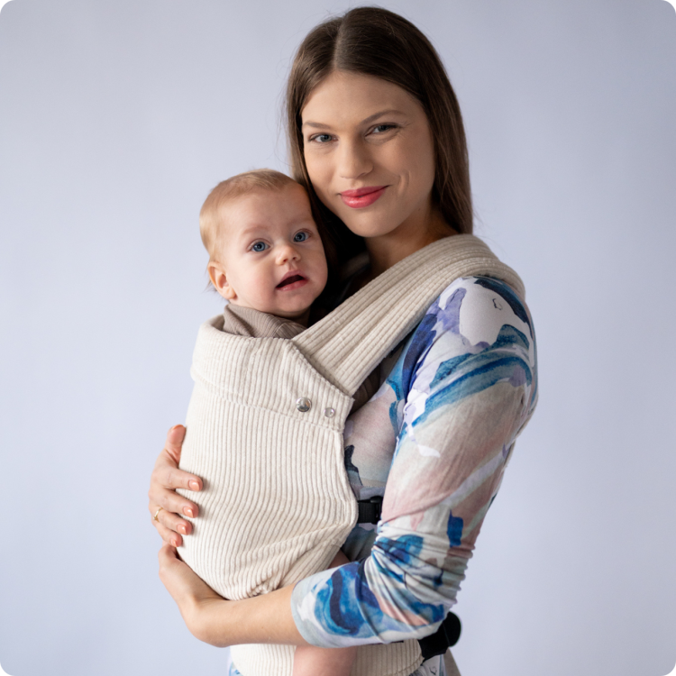 Qusy standard 2.0 velvet marschmallow - nosidło klamrowe regulowane