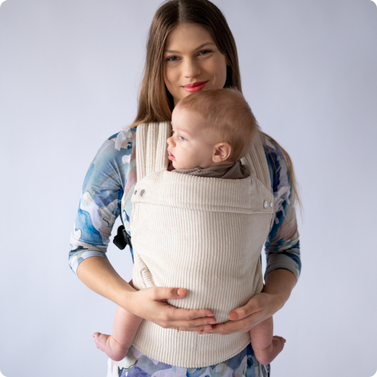 Qusy standard 2.0 velvet marschmallow - nosidło klamrowe regulowane