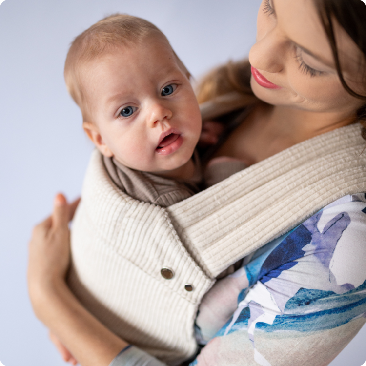 Qusy standard 2.0 velvet marschmallow - nosidło klamrowe regulowane