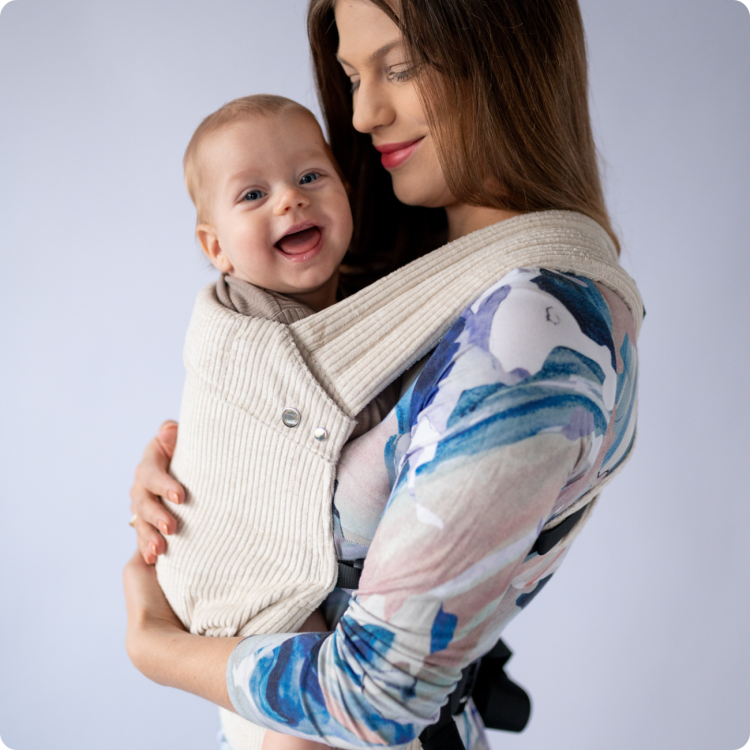 Qusy standard 2.0 velvet marschmallow - nosidło klamrowe regulowane