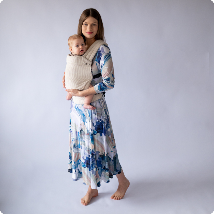 Qusy standard 2.0 velvet marschmallow - nosidło klamrowe regulowane