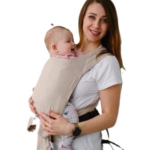 Kavka handy PRO vanilla twill cotton/bamboo - nosidło hybrydowe regulowane