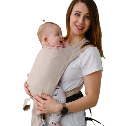 Kavka handy PRO vanilla twill cotton/bamboo - nosidło hybrydowe regulowane