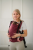 Kavka multi-age PRO beetroot linen - nosidło klamrowe regulowane