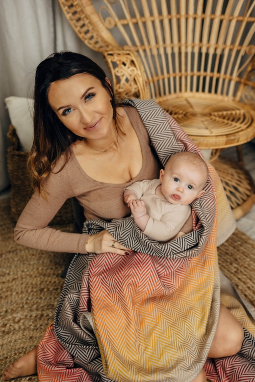 LennyLamb duża jodełka fandango - chusta kółkowa