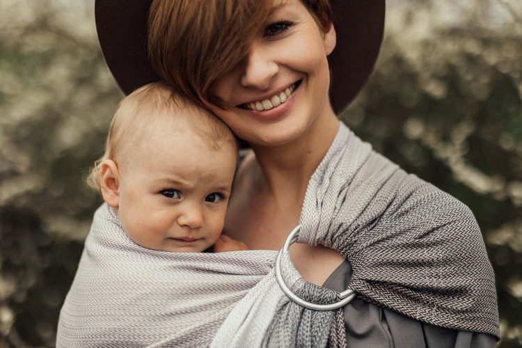 LennyLamb mała jodełka ragtime - chusta kółkowa