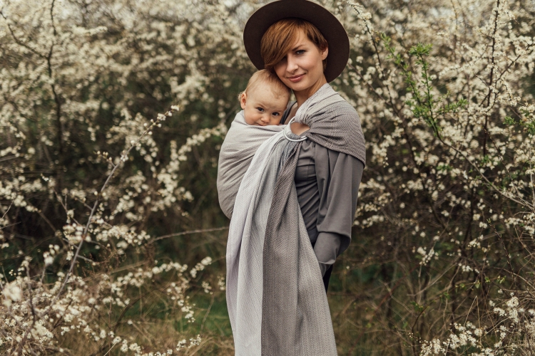 LennyLamb mała jodełka ragtime - chusta kółkowa