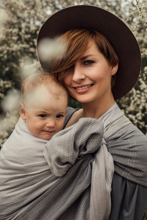 LennyLamb mała jodełka ragtime - chusta kółkowa