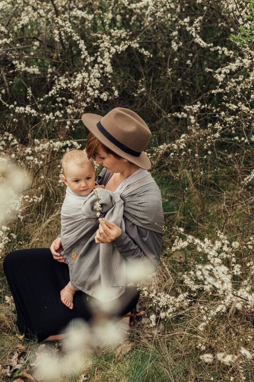LennyLamb mała jodełka ragtime - chusta kółkowa
