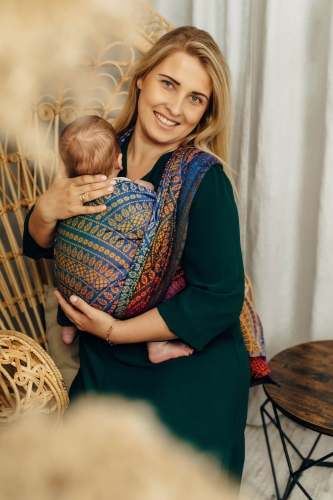 LennyLamb pawi ogon bolero - chusta długa tkana