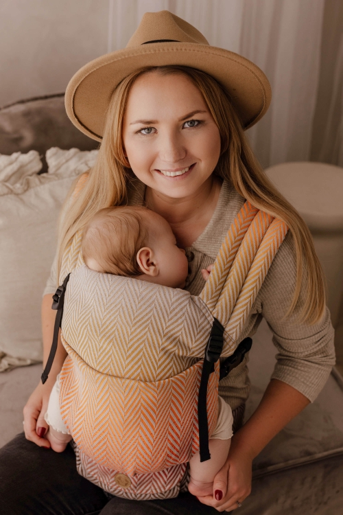 LennyLamb lennylight duża jodełka fandango - nosidło klamrowe regulowane