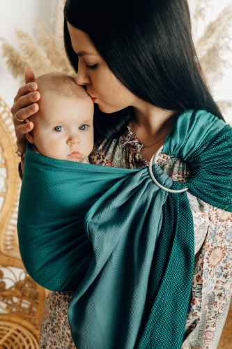 LennyLamb mała jodełka salsa - chusta kółkowa