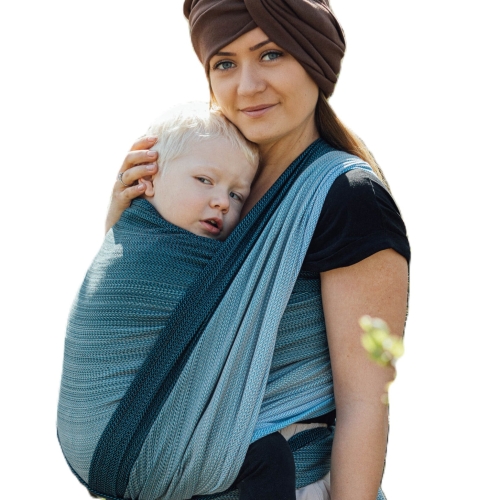 LennyLamb mała jodełka ombre bebop - chusta długa tkana