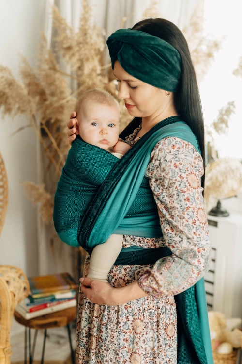 LennyLamb mała jodełka salsa - chusta długa tkana