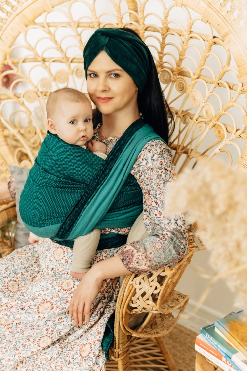 LennyLamb mała jodełka salsa - chusta długa tkana