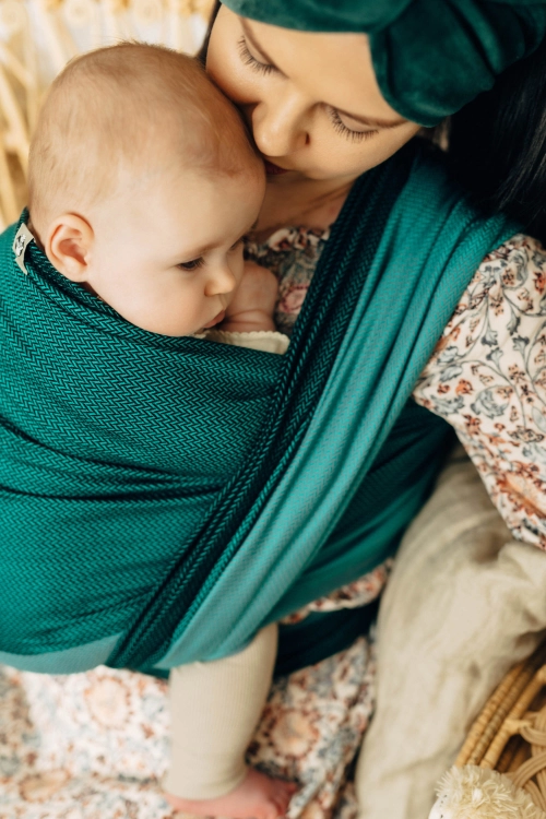 LennyLamb mała jodełka salsa - chusta długa tkana