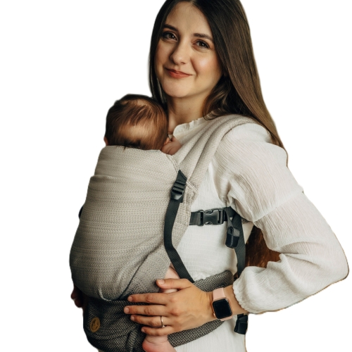 LennyLamb lennylight mała jodełka ombre ragtime - nosidło klamrowe reulowane