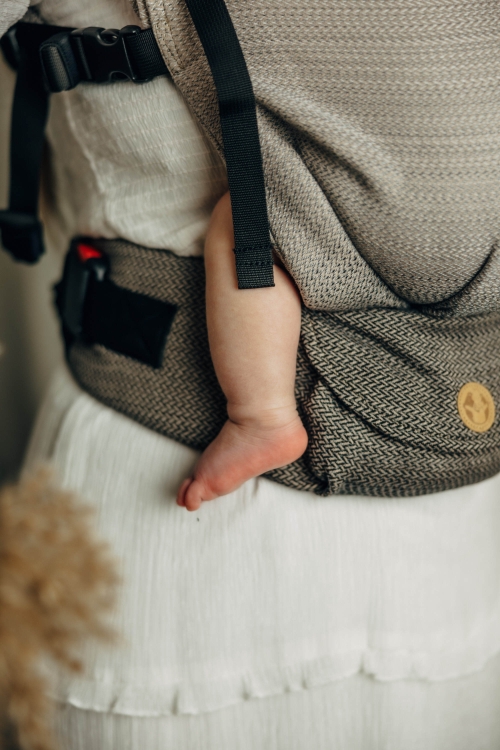 LennyLamb lennylight mała jodełka ombre ragtime - nosidło klamrowe reulowane