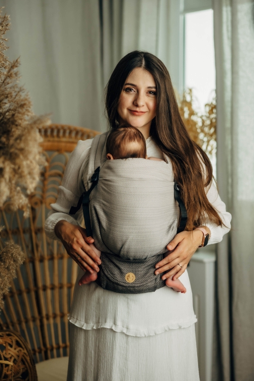 LennyLamb lennylight mała jodełka ombre ragtime - nosidło klamrowe reulowane