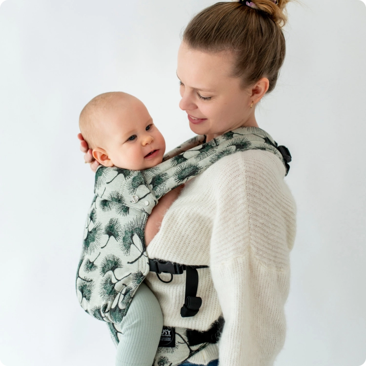 Qusy standard 2.0 epic ginkgo jungle - nosidło klamrowe regulowane