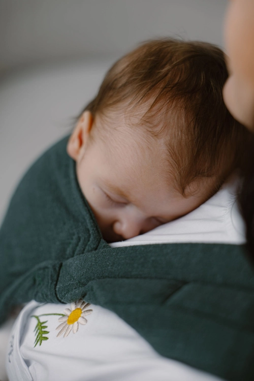 Kavka handy PRO pine green no cotton - nosidło hybrydowe regulowane