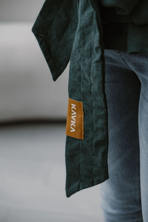 Kavka handy PRO pine green no cotton - nosidło hybrydowe regulowane