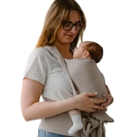 Nosidło Kavka Handy PRO Beige – regulowane nosidełko lniane (100% len) dla niemowląt