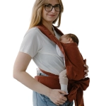 Kavka handy PRO fox linen - lniane nosidło hybrydowe regulowane