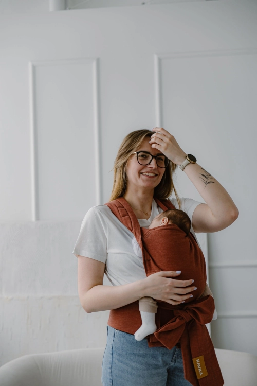 Kavka handy PRO fox linen - nosidło hybrydowe regulowane