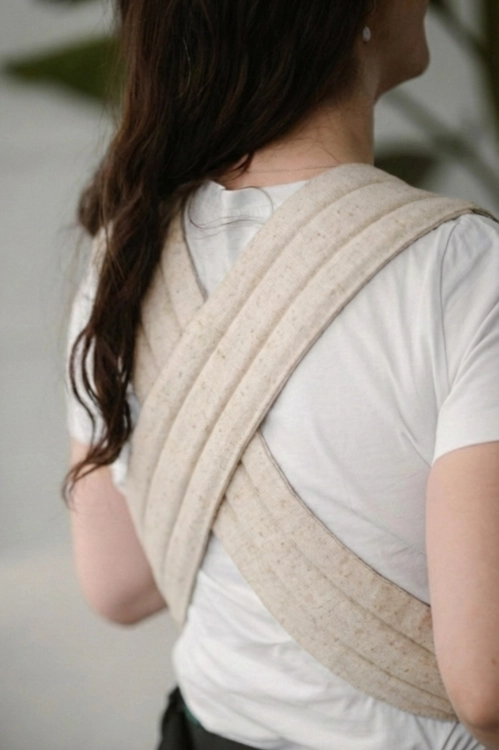 Kavka handy PRO papyrus linen - nosidło hybrydowe regulowane