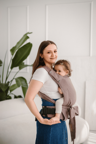 Kavka handy PRO mocca ramia - nosidło hybrydowe regulowane