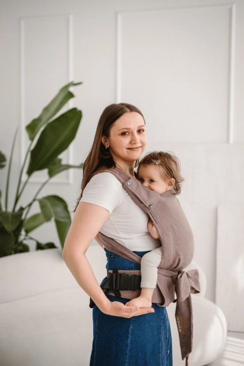 Kavka handy PRO mocca ramia - nosidło hybrydowe regulowane