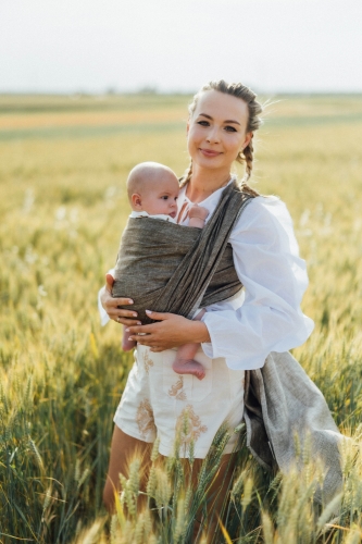 LennyLamb arrow wood - chusta długa tkana