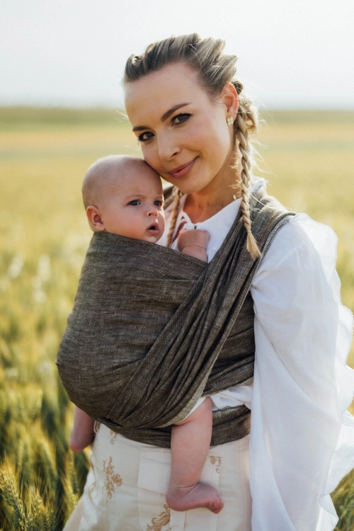 LennyLamb arrow wood - chusta długa tkana