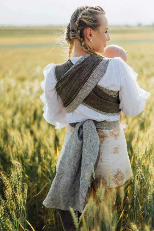 LennyLamb arrow wood - chusta długa tkana