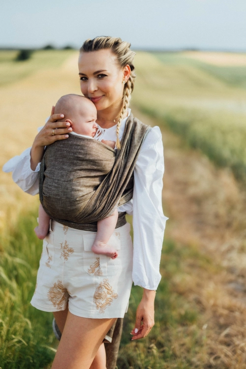 LennyLamb arrow wood - chusta długa tkana