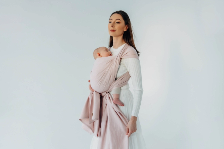 Lennylamb marshmallow - chusta długa tkana