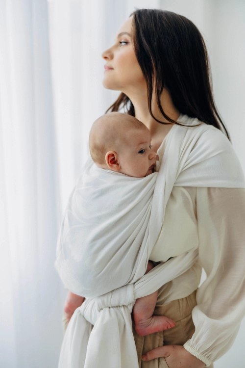 Lennylamb viridiflora milky way - chusta długa tkana