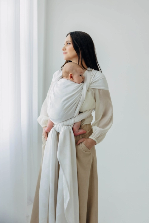 Lennylamb viridiflora milky way - chusta długa tkana