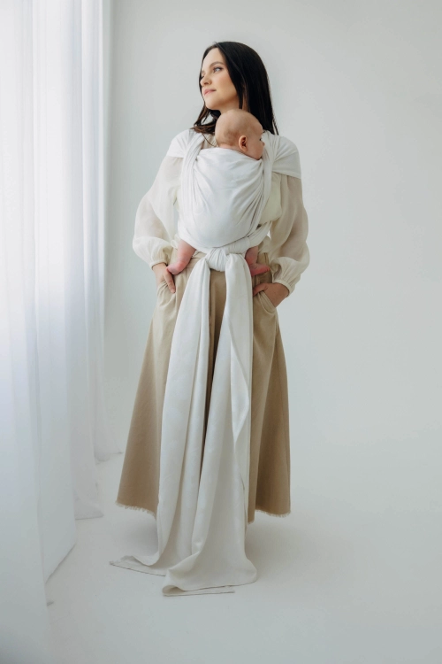 Lennylamb viridiflora milky way - chusta długa tkana