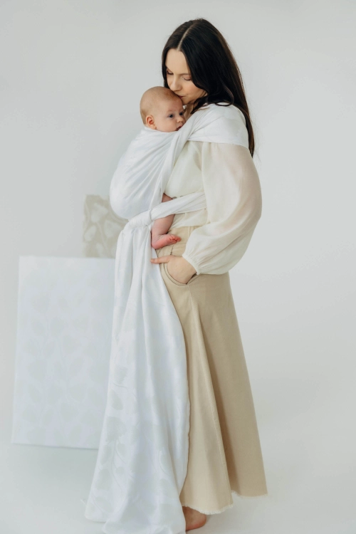 Lennylamb viridiflora milky way - chusta długa tkana