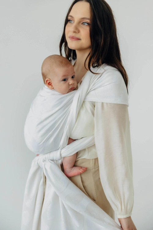 Lennylamb viridiflora milky way - chusta długa tkana