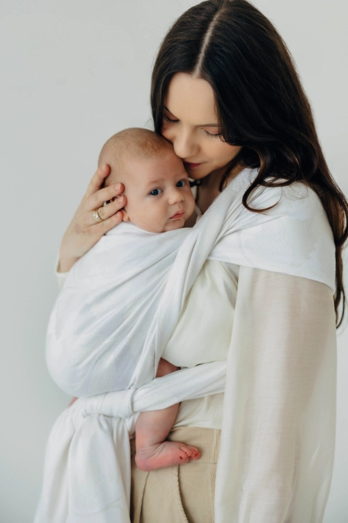 Lennylamb viridiflora milky way - chusta długa tkana