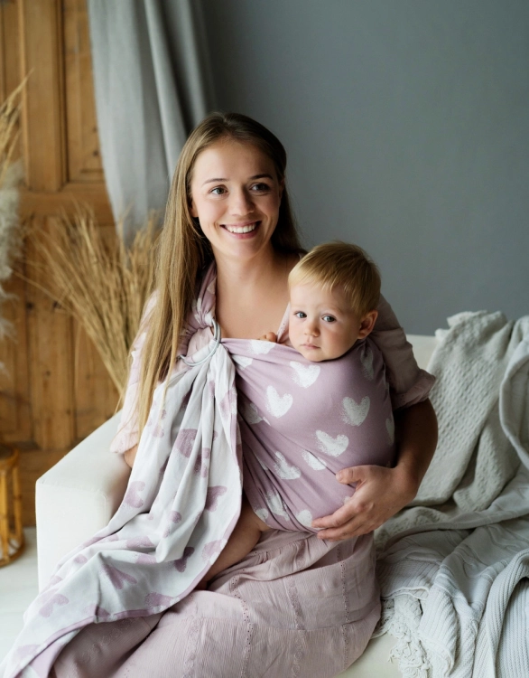 Little Frog hazy love rose - chusta kółkowa