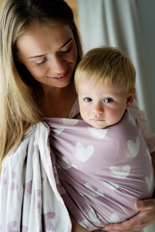 Little Frog hazy love rose - chusta kółkowa