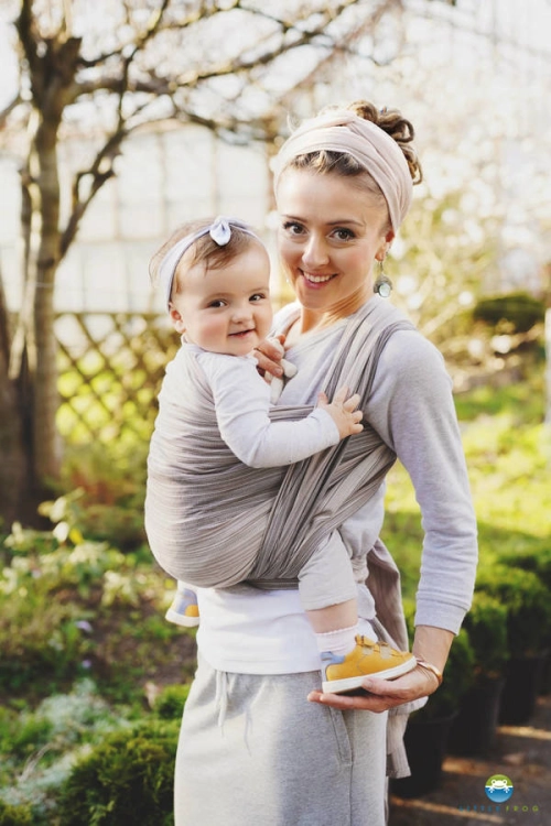 Little Frog bambusowy kwarc - chusta długa tkana