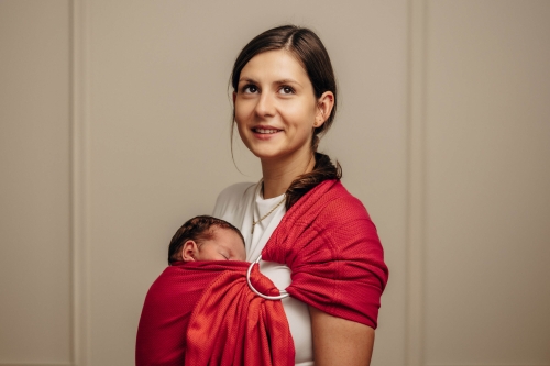 LennyLamb mała jodełka sedona - chusta kółkowa