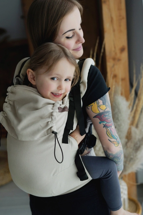 Little Frog preschooler beige moonstone - nosidło klamrowe regulowane